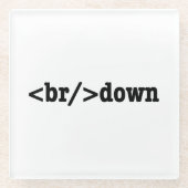 HTML-Code Glasuntersetzer (Vorderseite)