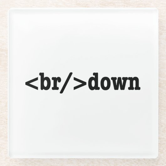 HTML-Code Glasuntersetzer (Vorderseite)