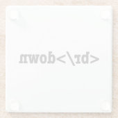 HTML-Code Glasuntersetzer (Rückseite)