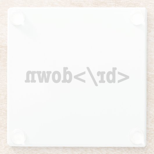 HTML-Code Glasuntersetzer (Rückseite)