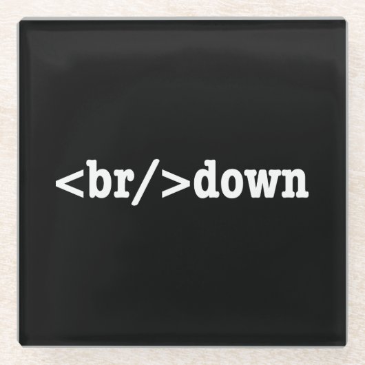 HTML-Code Glasuntersetzer (Vorderseite)