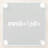 HTML-Code Glasuntersetzer (Rückseite)