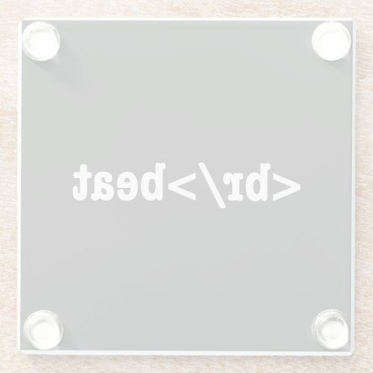 HTML-Code Glasuntersetzer (Rückseite)