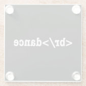 HTML-Code Glasuntersetzer (Rückseite)