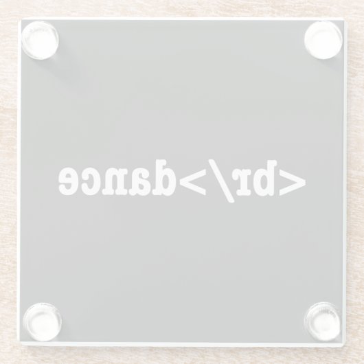 HTML-Code Glasuntersetzer (Rückseite)