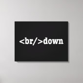 HTML-Code Leinwanddruck (Vorderseite)