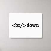 HTML-Code Leinwanddruck (Vorderseite)