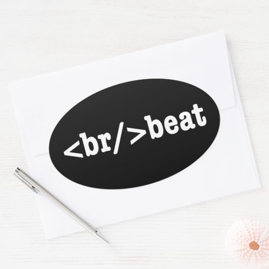 HTML-Code Ovaler Aufkleber (Umschlag)