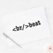 HTML-Code Ovaler Aufkleber (Umschlag)