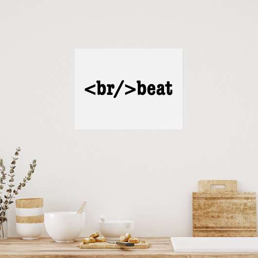 HTML-Code Poster (Küche)