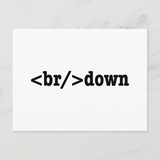 HTML-Code Postkarte (Vorderseite)