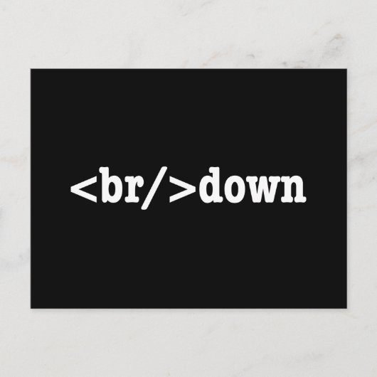 HTML-Code Postkarte (Vorderseite)