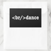 HTML-Code Rechteckiger Aufkleber (Tasche)