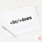 HTML-Code Rechteckiger Aufkleber (Umschlag)