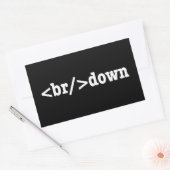 HTML-Code Rechteckiger Aufkleber (Umschlag)