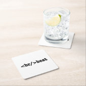 HTML-Code Rechteckiger Pappuntersetzer (Vor Ort)