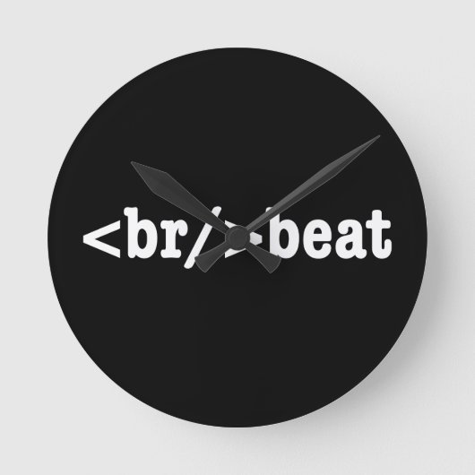 HTML-Code Runde Wanduhr (Vorderseite)