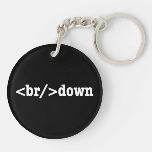 HTML-Code Schlüsselanhänger (Rückseite)