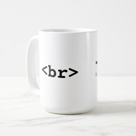 HTML/CSS Kaffee-Tasse (#c0ffee <br>, Kaffeepause) Kaffeetasse (Vorderseite Links)
