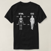 HTML CSS Programmer Programmieren Computer PC IT N T-Shirt (Design vorne)