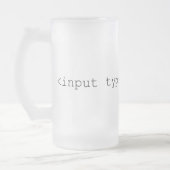 HTML-Eingabe Alkohol - Webentwickler-Witz Mattglas Bierglas (Links)
