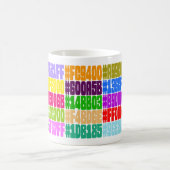 HTML-FarbTasse. (Hexe RGB-Farbspezifikt.) Kaffeetasse (Mittel)