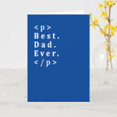 HTML Funny Geek Web-Entwickler-Programmierer Vater Karte (Gelbe Blume)