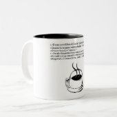 HTML-Kaffee Zweifarbige Tasse (Vorderseite Links)