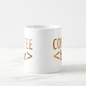 HTML-Kaffeepause-Aquarell-Typografie-lustiger Code Kaffeetasse (Mittel)