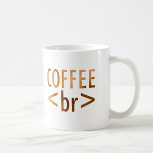 HTML-Kaffeepause-Aquarell-Typografie-lustiger Code Kaffeetasse