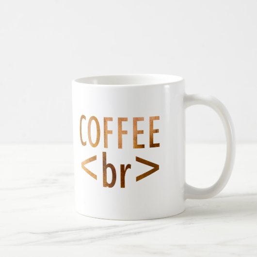 HTML-Kaffeepause-Aquarell-Typografie-lustiger Code Kaffeetasse (Rechts)