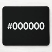 HTML schwarzer RGB Mousepad (Vorne)