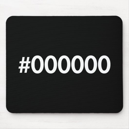 HTML schwarzer RGB Mousepad (Vorne)