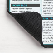 HTML-Spickzettel-Mausunterlagen Mousepad (Ecke)