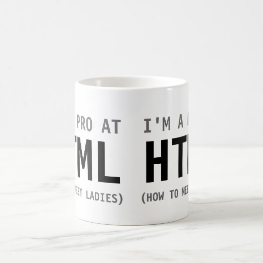 HTML-Tasse Kaffeetasse (Mittel)