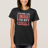 HTML-Webentwickler-Software-Coder-Computercodierun T-Shirt (Vorderseite)