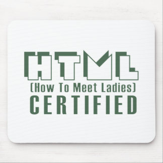 HTML zugelassene Damen Mousepad