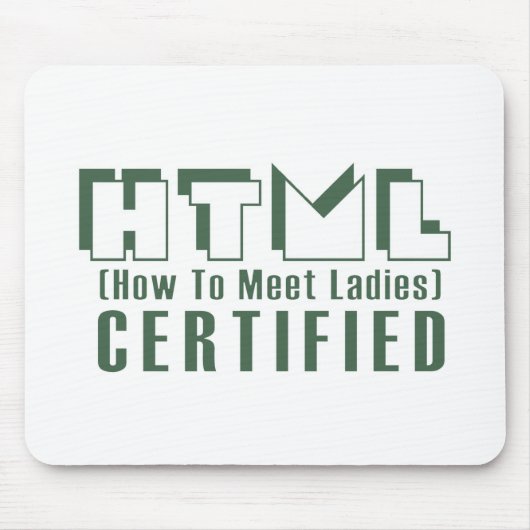 HTML zugelassene Damen Mousepad (Vorne)