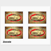 HTR Designs Kustoms Garage ist kaum legal Rechteckiger Aufkleber (Blatt)