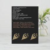 HTTP-JSON-Aufforderung Einladung (Stehend Vorderseite)