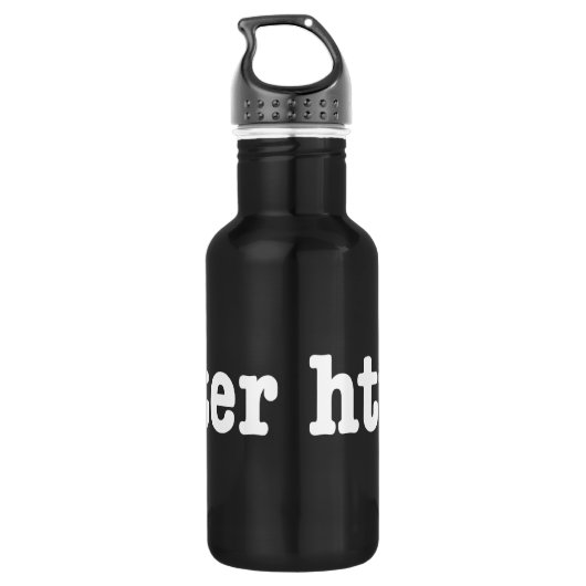 http://ster / HTML Code Edelstahlflasche (Rückseite)