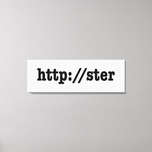 http://ster / HTML Code Leinwanddruck (Vorderseite)