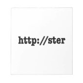 http://ster / HTML Code Notizblock (Vorderseite)