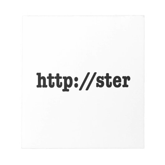 http://ster / HTML Code Notizblock (Vorderseite)