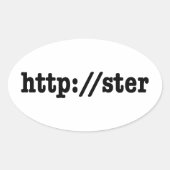 http://ster / HTML Code Ovaler Aufkleber (Vorderseite)