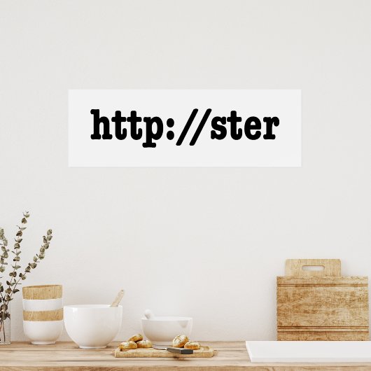 http://ster / HTML Code Poster (Küche)