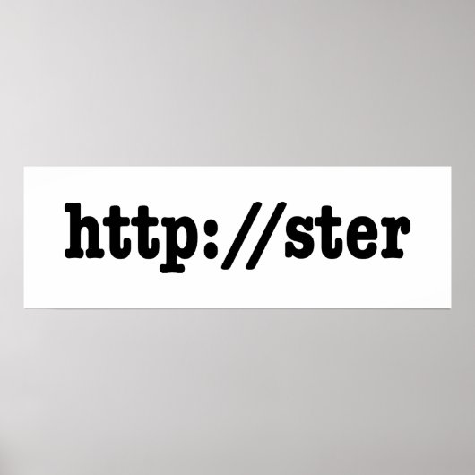 http://ster / HTML Code Poster (Vorne)