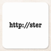 http://ster / HTML Code Rechteckiger Pappuntersetzer (Vorderseite)