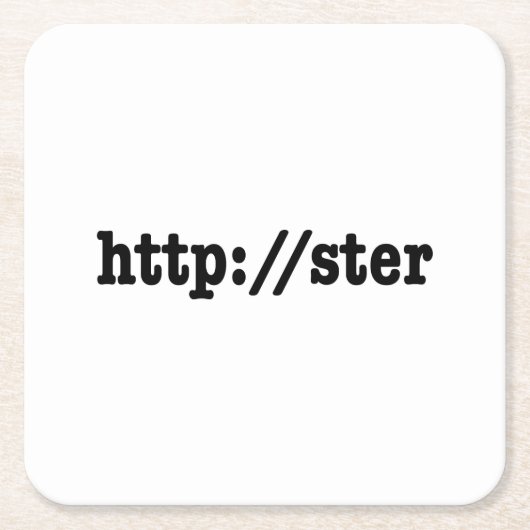 http://ster / html-code rechteckiger pappuntersetzer (Vorderseite)