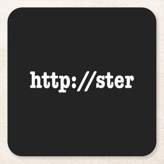 http://ster / HTML Code Rechteckiger Pappuntersetzer (Vorderseite)